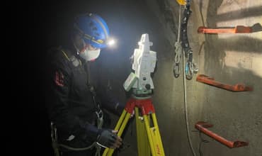 Tunnel Topographic Survey and Laser Scanner Point Cloud in Barcelona, Spain