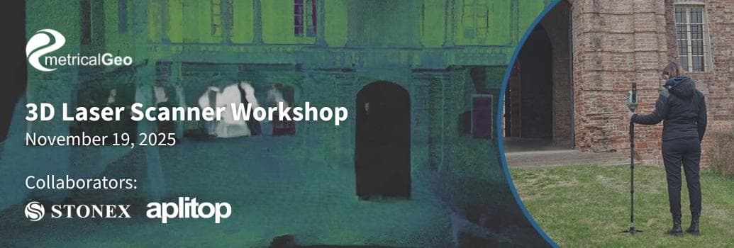 3D Laser Scanner Workshop: Organized by Metricalgeo, in collaboration with Stonex and Aplitop