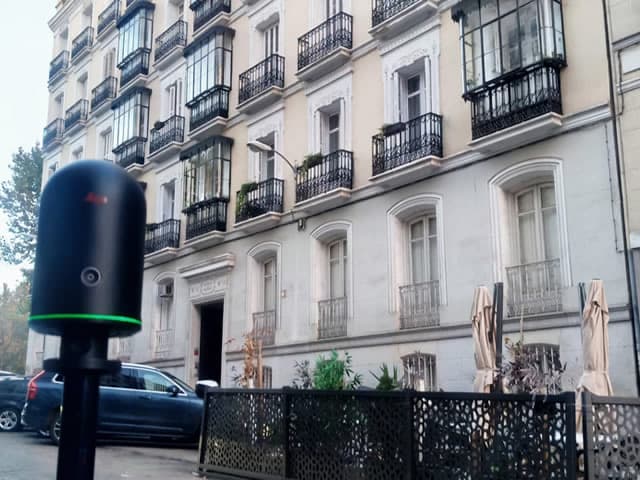 3D Scanning of Point Clouds for Buildings in Madrid, Spain