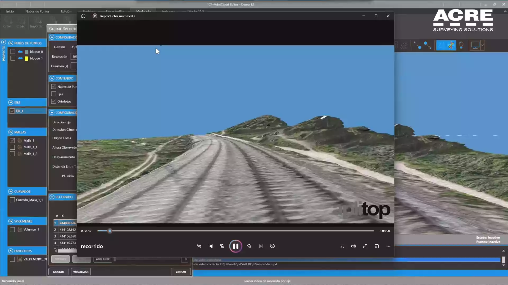 Modelo digital de terreno gerado a partir da nuvem de pontos