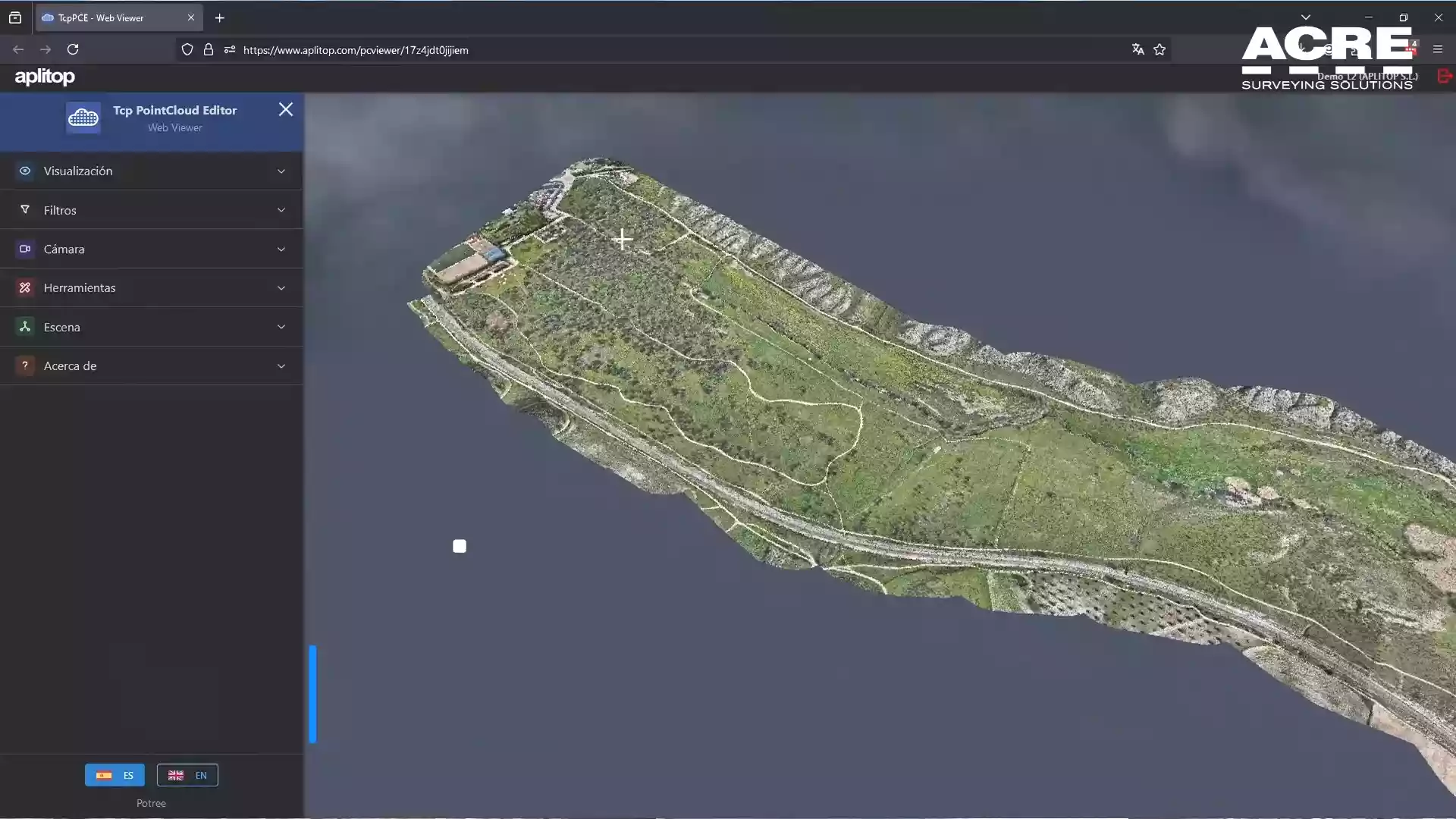 Road design based on terrain model