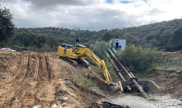 Terrassement et aménagement de l'ouvrage à Grenade, Conception et Calcul des Travaux de Terrassement à Mérida, Espagne