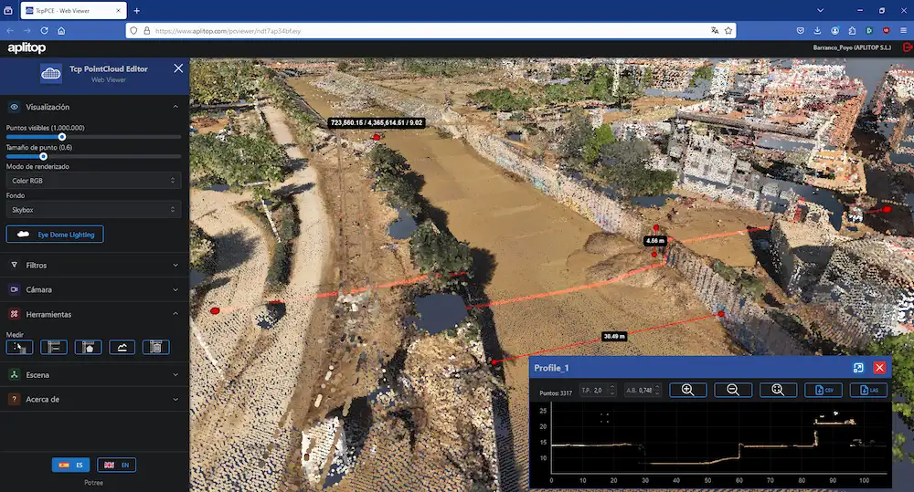 Tcp Point Cloud Editor - WEB Viewer